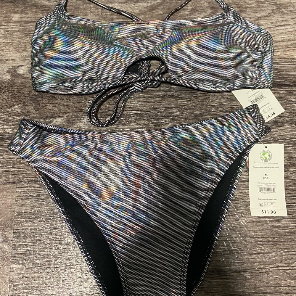 Holographic Bikini Set